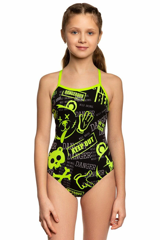 Mad Wave Kız Çocuk Mayo antichlor Nera Junior PBT