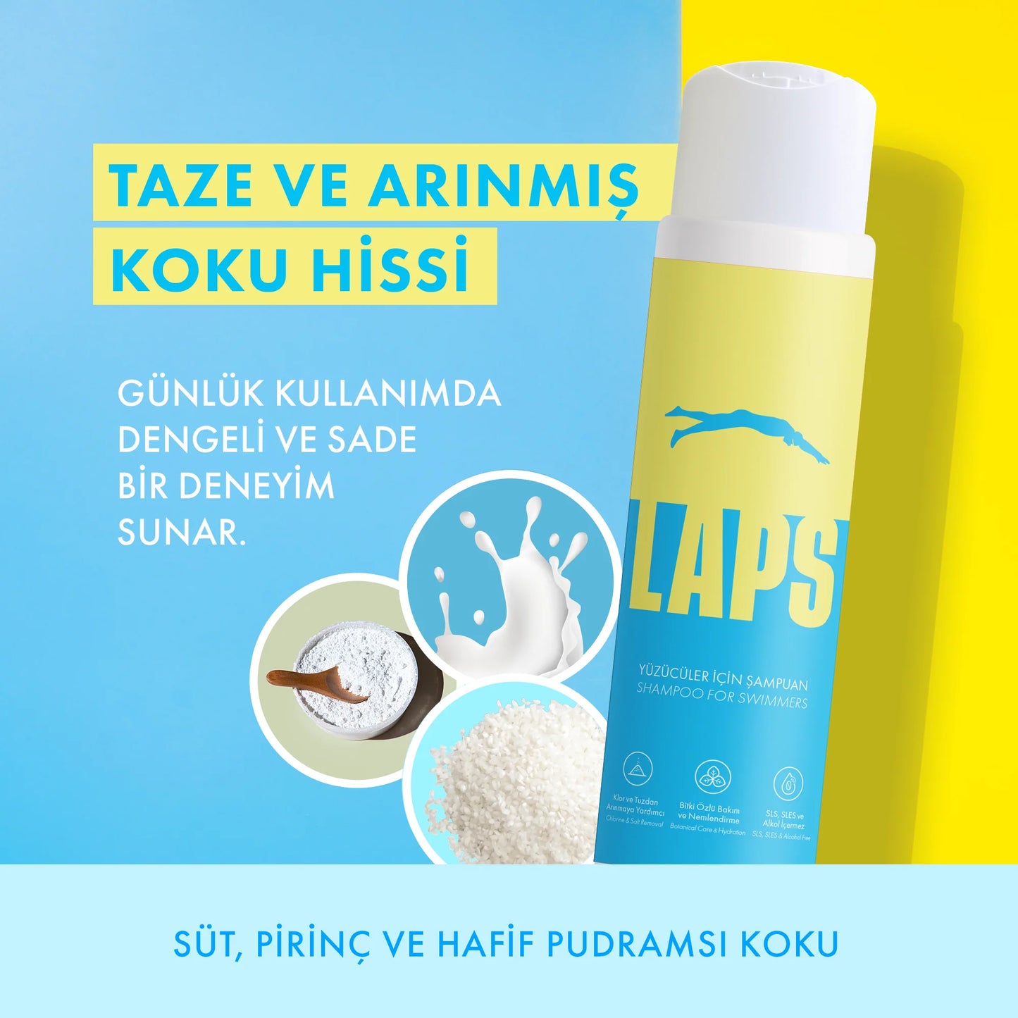 LAPS Yüzücüler İçin Şampuan
