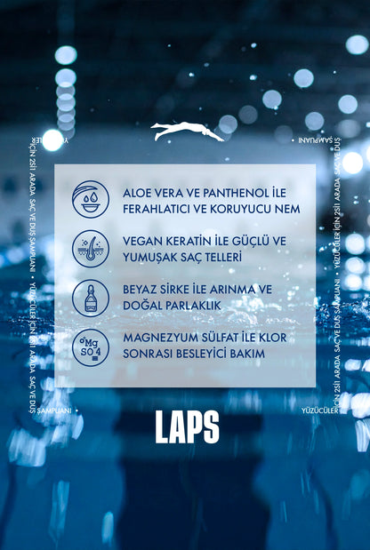 LAPS Yüzücüler için Saç ve Vücut Şampuanı